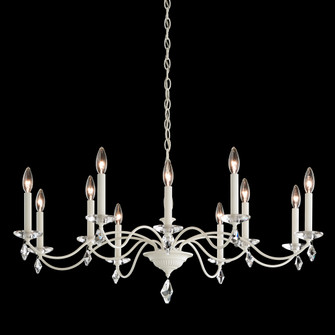 Modique 12 Light 120V Chandelier in Polished Silver with Clear Heritage Handcut Crystal (168|MD1012N-40H)