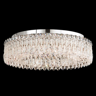 Sarella 12 Light 120V Flush Mount in Polished Stainless Steel with Clear Crystals from Swarovski (168|RS8347N-401S)