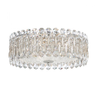 Sarella 3 Light 120V Flush Mount in Antique Silver with Clear Crystals from Swarovski (168|RS8348N-48S)