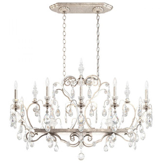 Renaissance 12 Light 120V Chandelier in Antique Silver with Clear Crystals from Swarovski (168|3795N-48S)