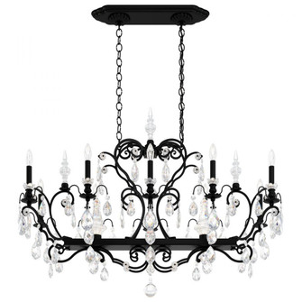 Renaissance 12 Light 120V Chandelier in Black with Clear Heritage Handcut Crystal (168|3795N-51H)