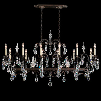 Renaissance 14 Light 120V Chandelier in Etruscan Gold with Clear Crystals from Swarovski (168|3796N-23S)