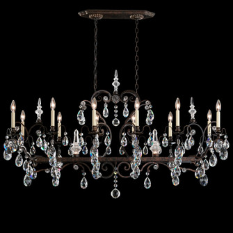 Renaissance 14 Light 120V Chandelier in Antique Silver with Heritage Handcut Crystal (168|3796N-48H)