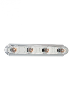 De-Lovely traditional 4-light indoor dimmable bath vanity wall sconce in chrome silver finish (38|4701-05)