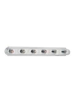 De-Lovely traditional 6-light indoor dimmable bath vanity wall sconce in chrome silver finish (38|4702-05)