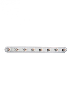 De-Lovely traditional 8-light indoor dimmable bath vanity wall sconce in chrome silver finish (38|4703-05)