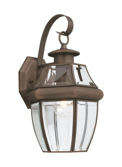 Lancaster traditional 1-light outdoor exterior large wall lantern sconce in antique bronze finish wi (38|8067-71)