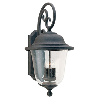 Trafalgar traditional 3-light outdoor exterior wall lantern sconce in oxidized bronze finish with cl (38|8461-46)
