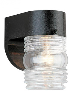 Outdoor Wall traditional 1-light outdoor exterior large wall lantern sconce in black finish with cle (38|8750-12)