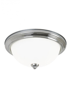 Geary transitional 3-light indoor dimmable ceiling flush mount fixture in chrome silver finish with (38|77065-05)
