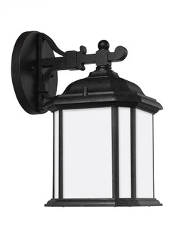 Kent traditional 1-light outdoor exterior small wall lantern sconce in oxford bronze finish with sat (38|84529-746)