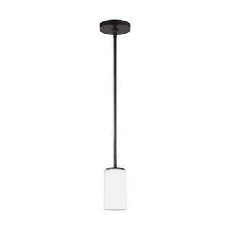 Hettinger transitional 1-light indoor dimmable ceiling hanging single pendant light in bronze finish (38|6124601-710)