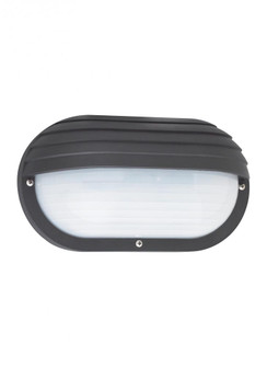 Bayside traditional 1-light outdoor exterior wall lantern sconce in black finish with polycarbonate (38|89805-12)
