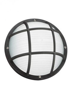 Bayside traditional 1-light outdoor exterior wall or ceiling mount in black finish with polycarbonat (38|89807-12)