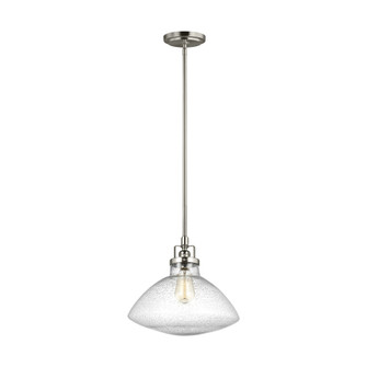 Belton transitional 1-light indoor dimmable ceiling hanging single pendant light in brushed nickel s (38|6514501-962)