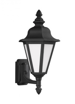 Brentwood traditional 1-light outdoor exterior medium uplight wall lantern sconce in black finish wi (38|89824-12)