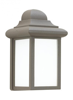 Mullberry Hill traditional 1-light outdoor exterior wall lantern sconce in bronze finish with smooth (38|8788-10)