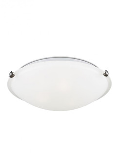 Clip Ceiling transitional 3-light LED indoor dimmable flush mount in brushed nickel silver finish wi (38|7543503EN3-962)