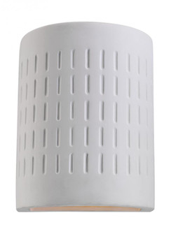 Paintable Ceramic Sconces transitional 1-light LED outdoor exterior Dark Sky compliant round etched (38|83046EN3-714)
