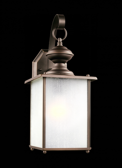 Jamestowne transitional 1-light large outdoor exterior wall lantern in antique bronze finish with fr (38|84580-71)