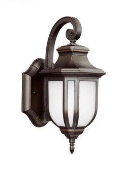 Childress traditional 1-light LED outdoor exterior small wall lantern sconce in antique bronze finis (38|8536301EN3-71)