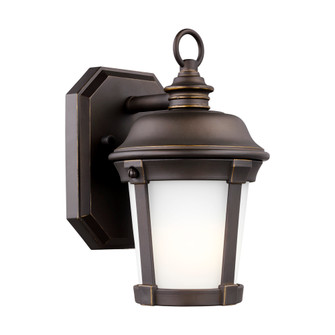 Calder traditional 1-light LED outdoor exterior small wall lantern sconce in antique bronze finish w (38|8550701EN3-71)