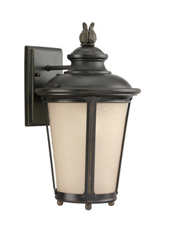 Cape May traditional 1-light LED outdoor exterior medium wall lantern sconce in burled iron grey fin (38|88241EN3-780)