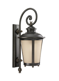 Cape May traditional 1-light LED outdoor exterior large wall lantern sconce in burled iron grey fini (38|88242EN3-780)