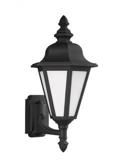 Brentwood traditional 1-light LED outdoor exterior medium uplight outdoor wall lantern sconce in bla (38|89824EN3-12)