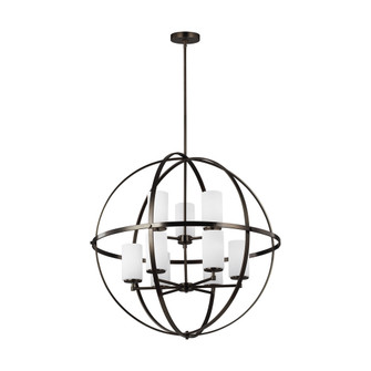 Alturas contemporary 9-light indoor dimmable ceiling chandelier pendant light in brushed oil rubbed (38|3124609-778)