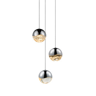 3-Light Round Large LED Pendant (107|2914.01-LRG)