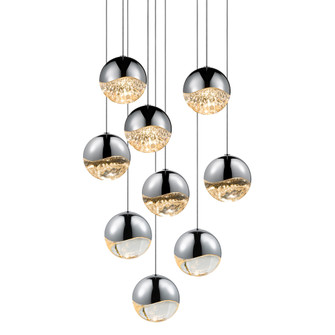 9-Light Round Large LED Pendant (107|2916.01-LRG)