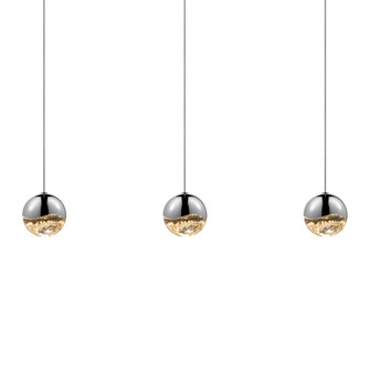3-Light Rectangle Medium LED Pendant (107|2920.01-MED)