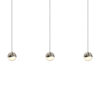 3-Light Rectangle Small LED Pendant (107|2920.13-SML)