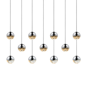 11-Light Rectangle Small LED Pendant (107|2922.01-SML)