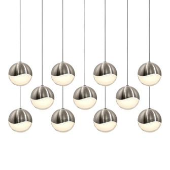 11-Light Rectangle Large LED Pendant (107|2922.13-LRG)