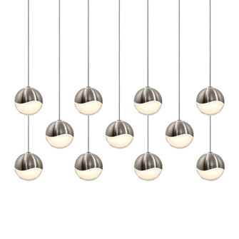 11-Light Rectangle Medium LED Pendant (107|2922.13-MED)