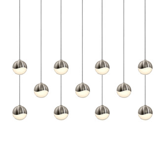 11-Light Small Rectangle LED Pendant (107|2922.13-SML)