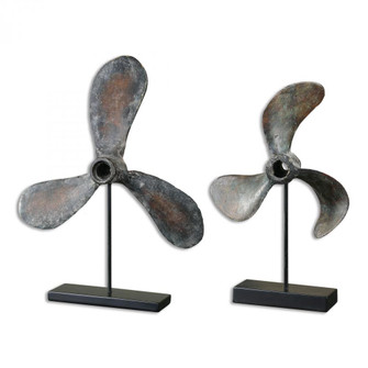 Uttermost Propellers Rust Sculptures Set/2 (85|19947)