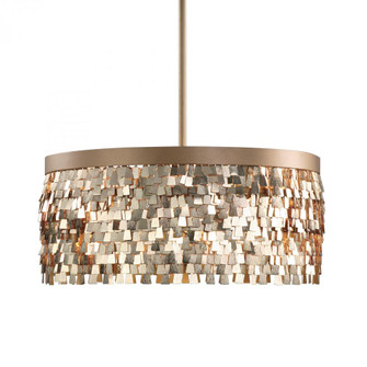 Uttermost Tillie 3 Light Textured Gold Pendant (85|22064)