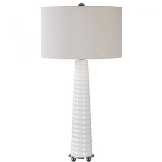 Uttermost Mavone Gloss White Table Lamp (85|27135-1)