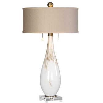 Uttermost Cardoni White Glass Table Lamp (85|27201)