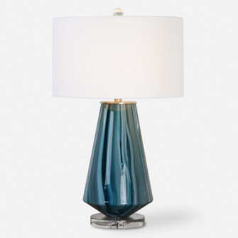Uttermost Pescara Teal-Gray Glass Lamp (85|27225-1)