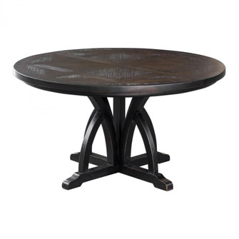 Uttermost Maiva Round Black Dining Table (85|25861)
