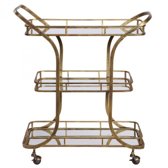 Uttermost Stassi Gold Serving Cart (85|24876)