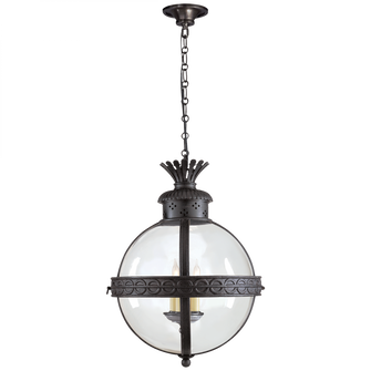 Crown Top Banded Globe Lantern (279|CHC 2111BR-CG)