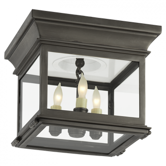 Club Small Square Flush Mount (279|CHC 4128BZ-CG)