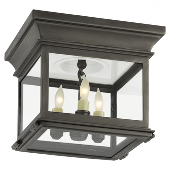 Club Small Square Flush Mount (279|CHC 4128BZ-CG)