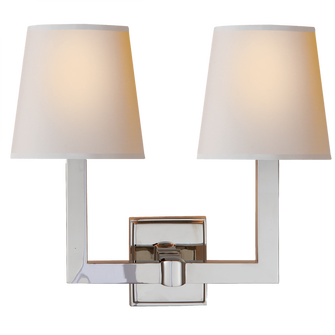 Square Tube Double Sconce (279|SL 2820PN-NP)