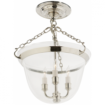 Country Semi-Flush Bell Jar Lantern (279|CHC 2109PN)